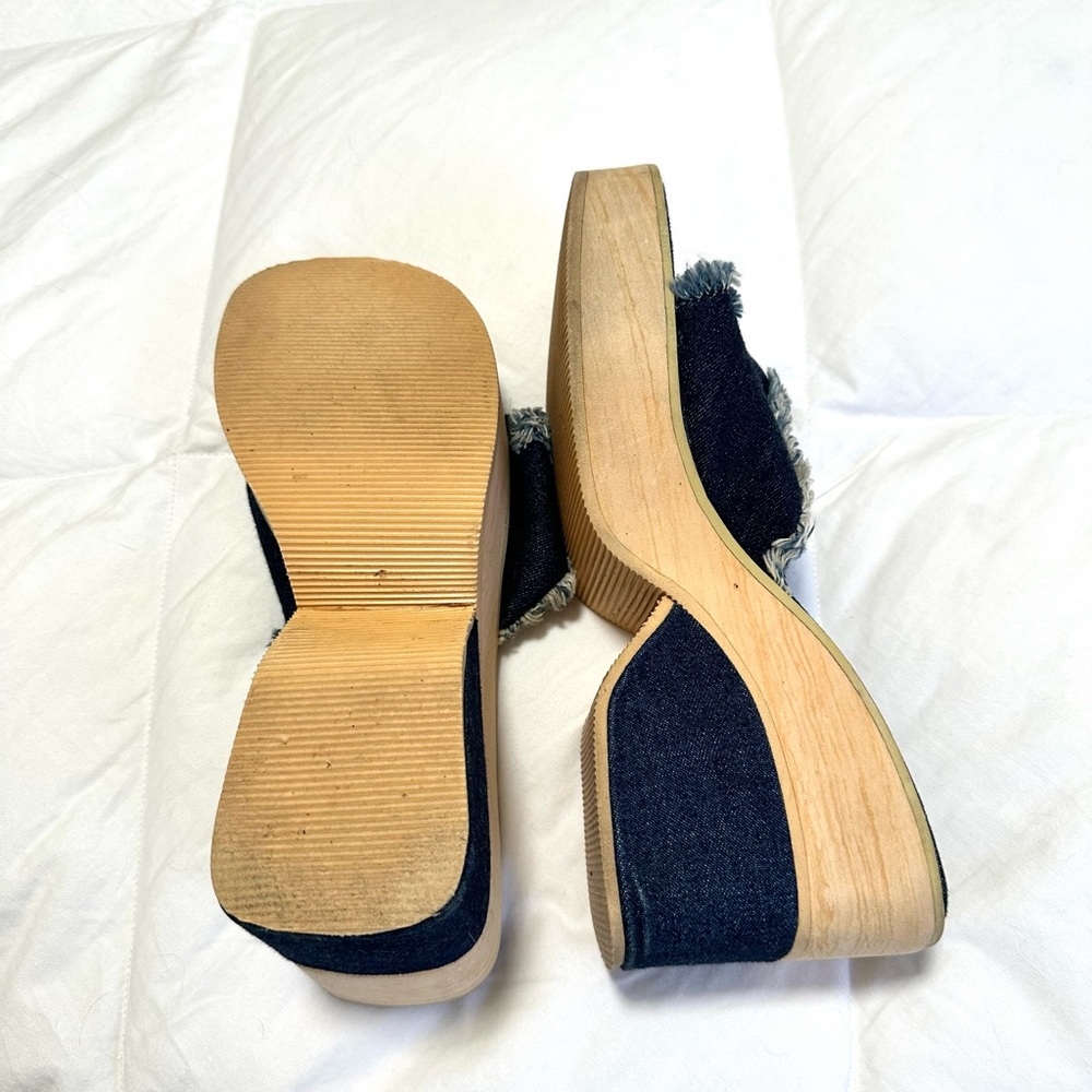 Vintage Y2K Bratz inspired Denim Platform Sandals - Picture 7 of 9